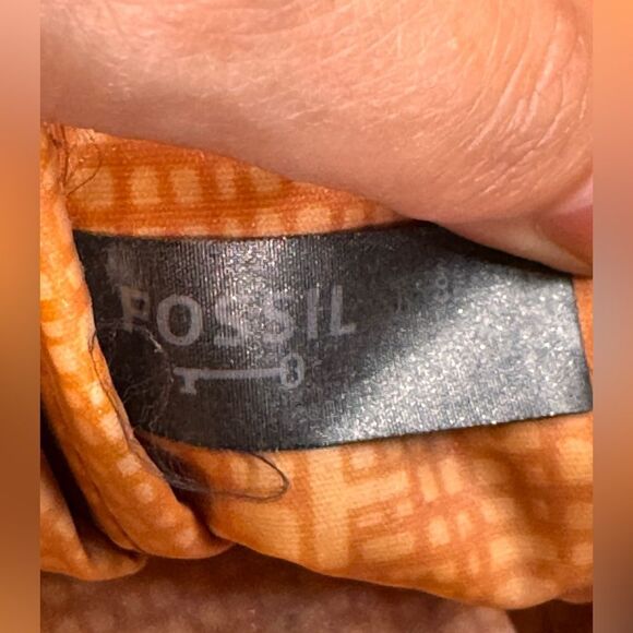 Fossil Key-Per yellow and gray‎ handbag OS - Picture 8 of 10